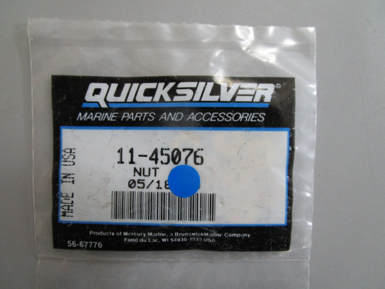 *NEW OEM* (LOT OF 10) 0720 Mercury Quicksilver Nut 11-45076