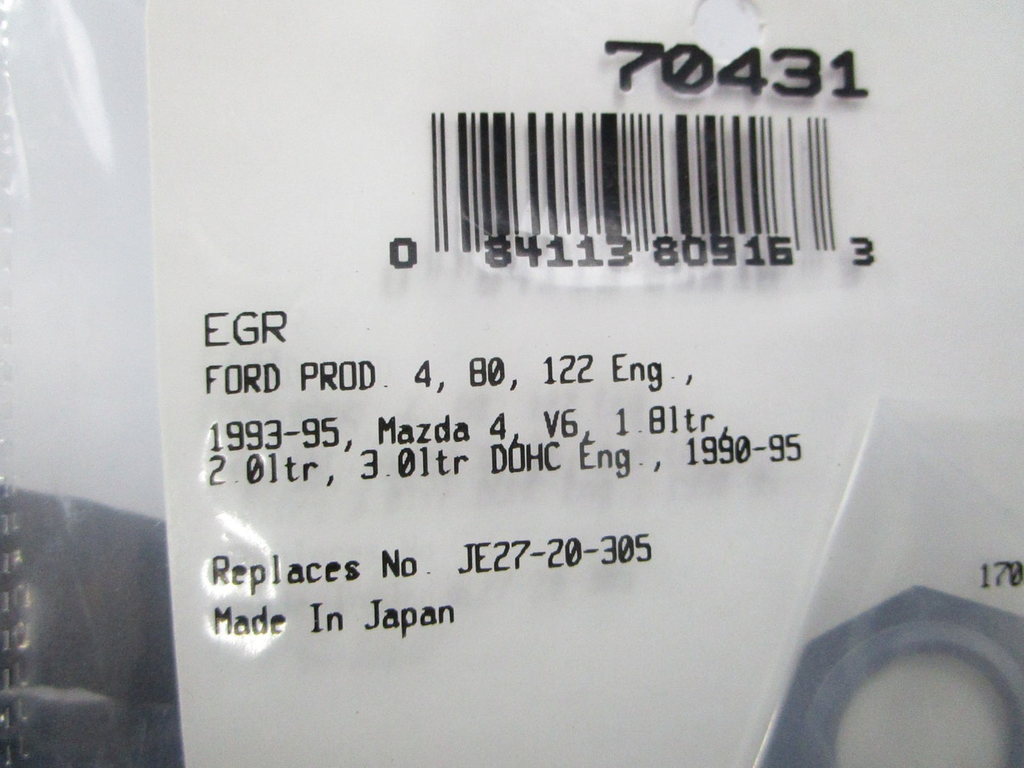*NEW* 0810 Fel-Pro EGR Gasket 70431