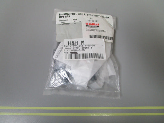 *NEW OEM* 0810 Yamaha 6-8MM Fuel Line Connectors (5 Pieces) 67F-24377-00-BK
