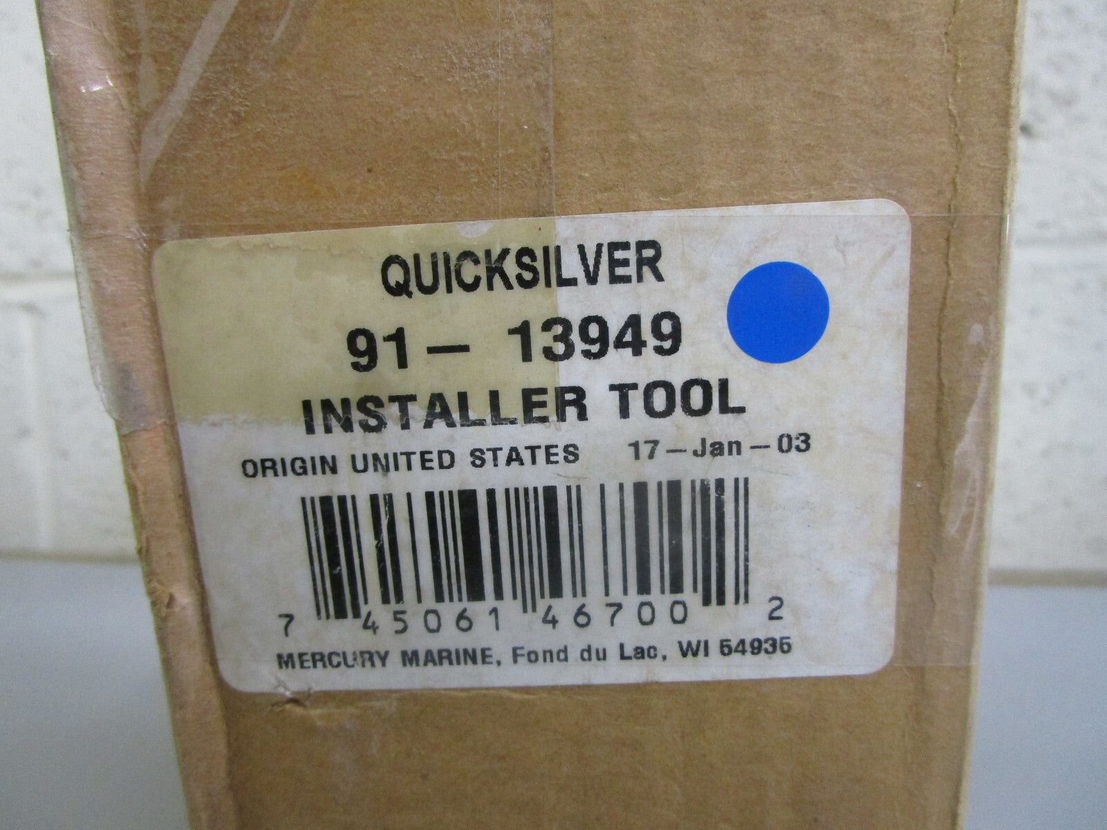 *NEW OEM* 0820 Mercury Quicksilver Installer Tool 91-13949