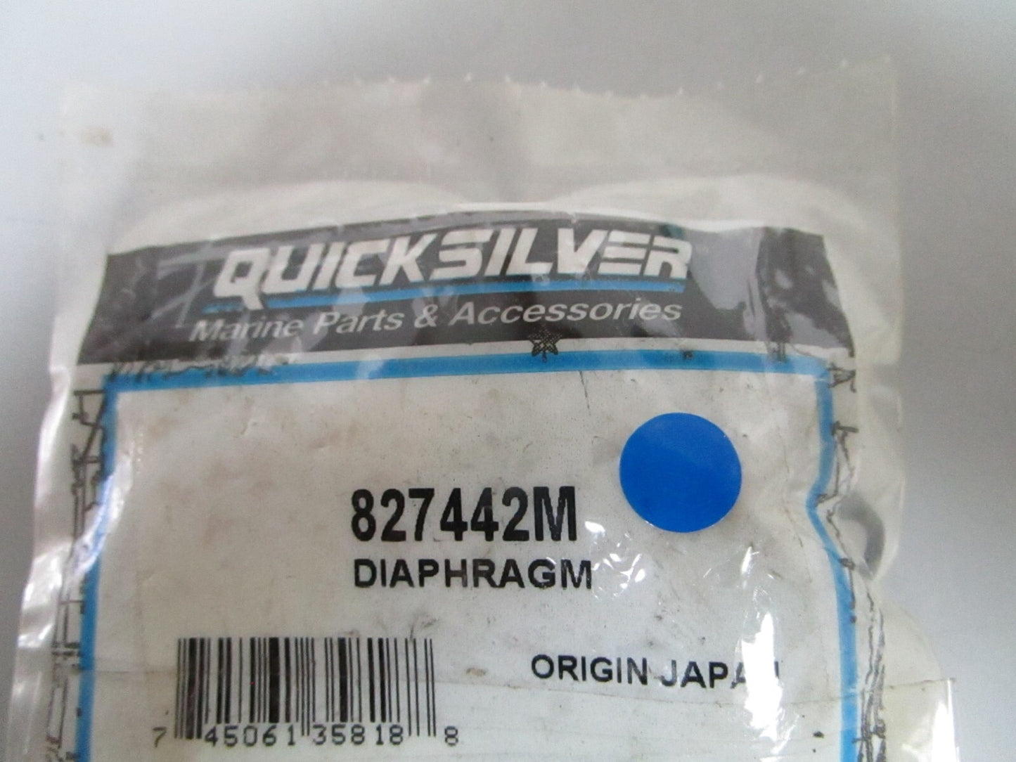 *NEW OEM* 0720 Mercury Quicksilver Diaphragm 827442M