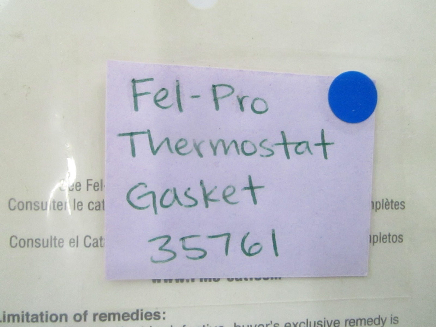 *NEW* 0810 Fel-Pro Thermostat Gasket 35761