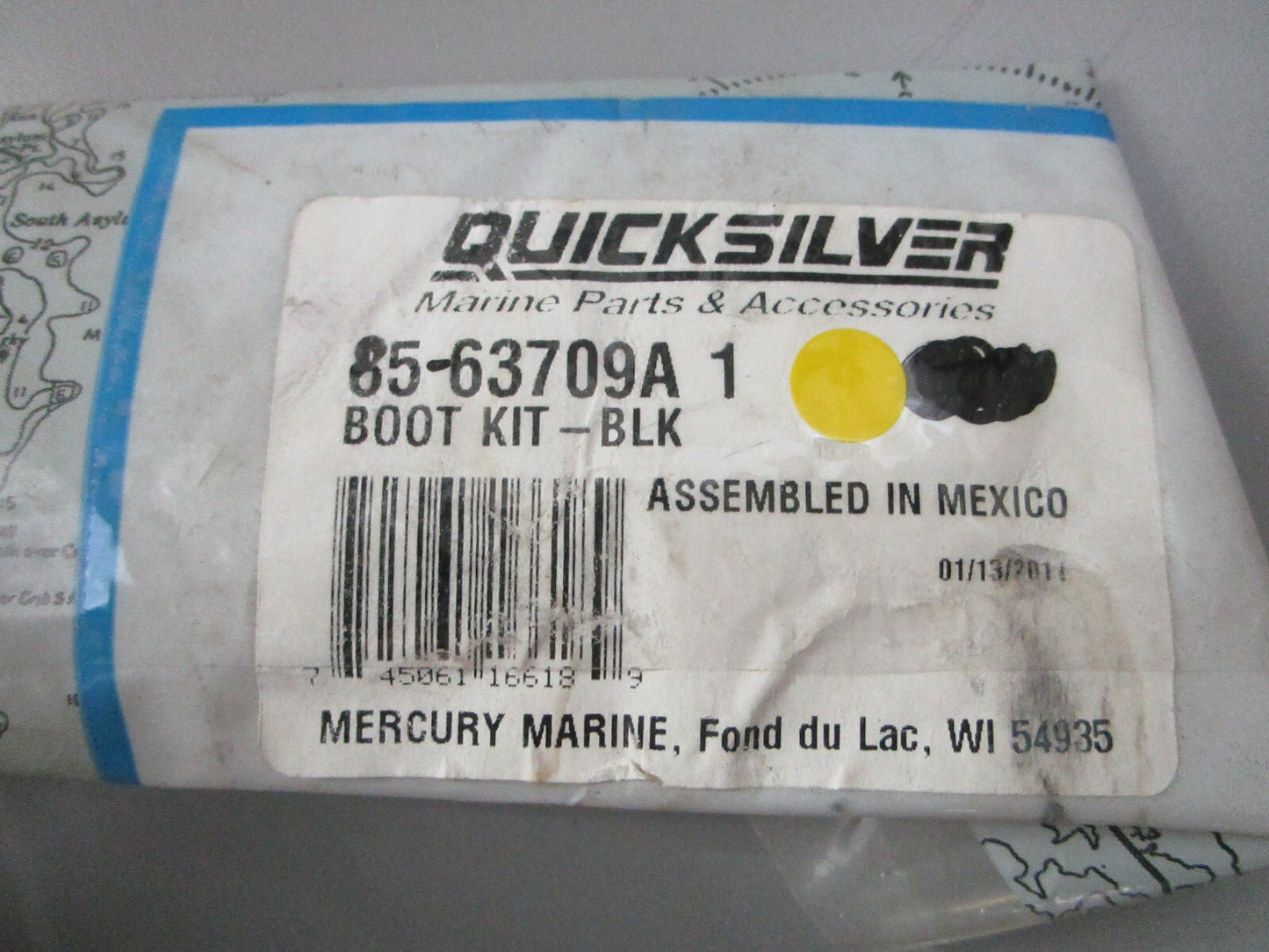 *NEW OEM* (LOT OF 2) 0810 Mercury Quicksilver Black Boot Kit 85-63709A1