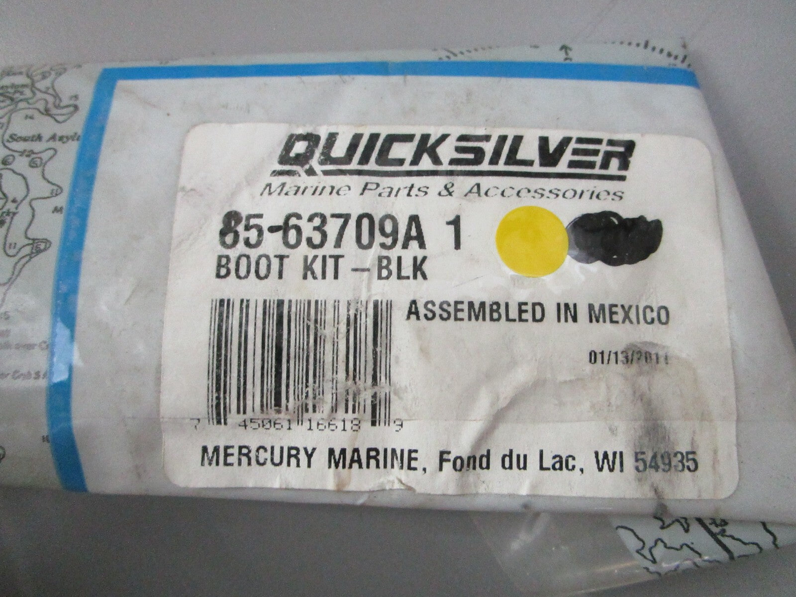 *NEW OEM* (LOT OF 2) 0810 Mercury Quicksilver Black Boot Kit 85-63709A1