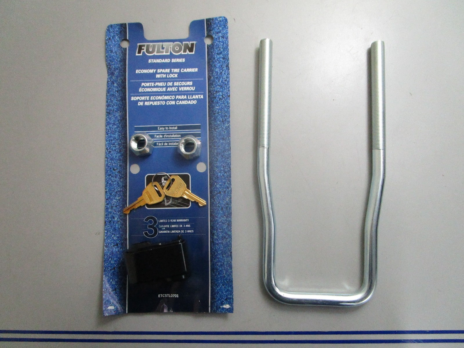 *NEW* 0820 Fulton Economy Spare Tire Carrier w/ Lock ETCSTL0701