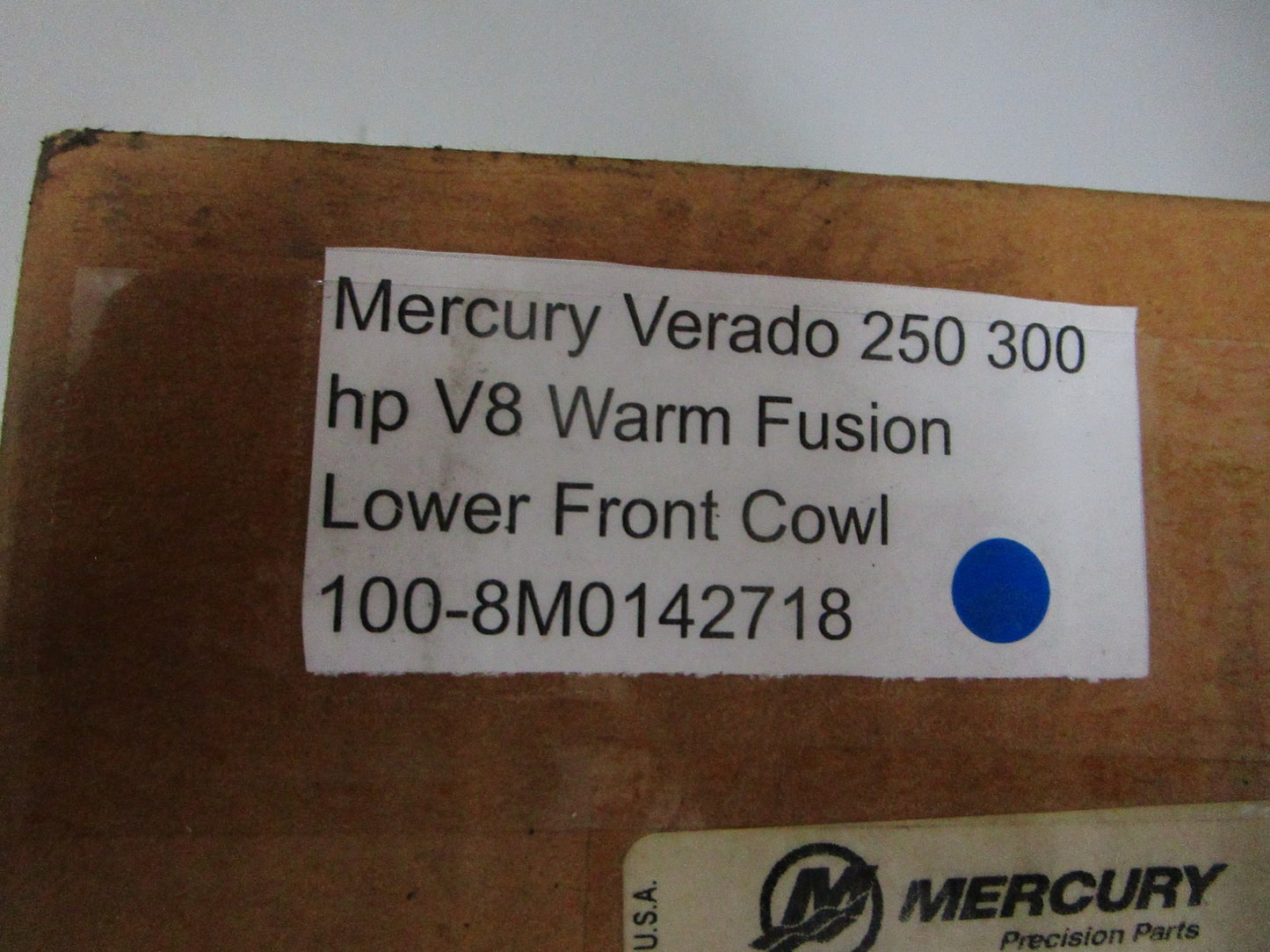 *NEW OEM* 0720 Mercury Verado 250 300 V8 Warm Fusion Lower Front Cowl 8M0142718