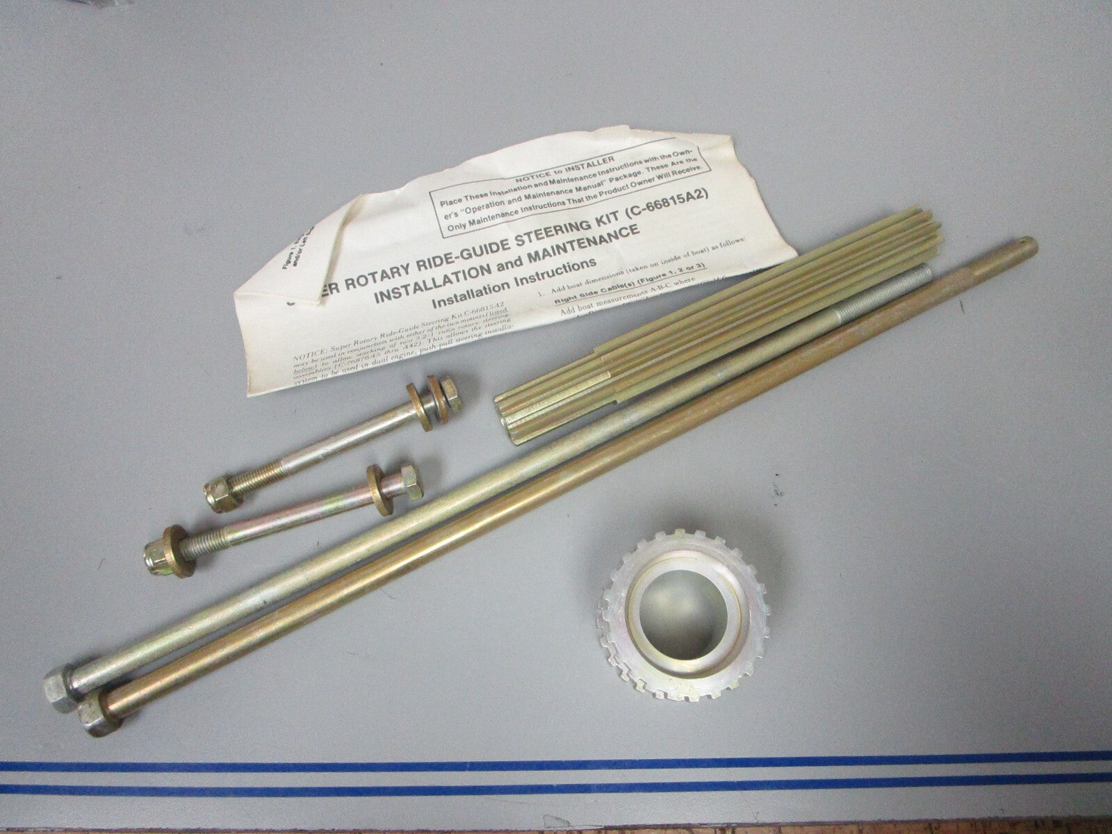 *NEW OEM* 0720 Mercury Quicksilver Super Rotary Ride Guide Steering Kit 66815A2
