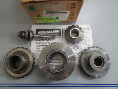 *NEW OEM* 0820 Mercury Quicksilver 13/21 Alpha 1 Gen 2 Gear Set 43-828071A1