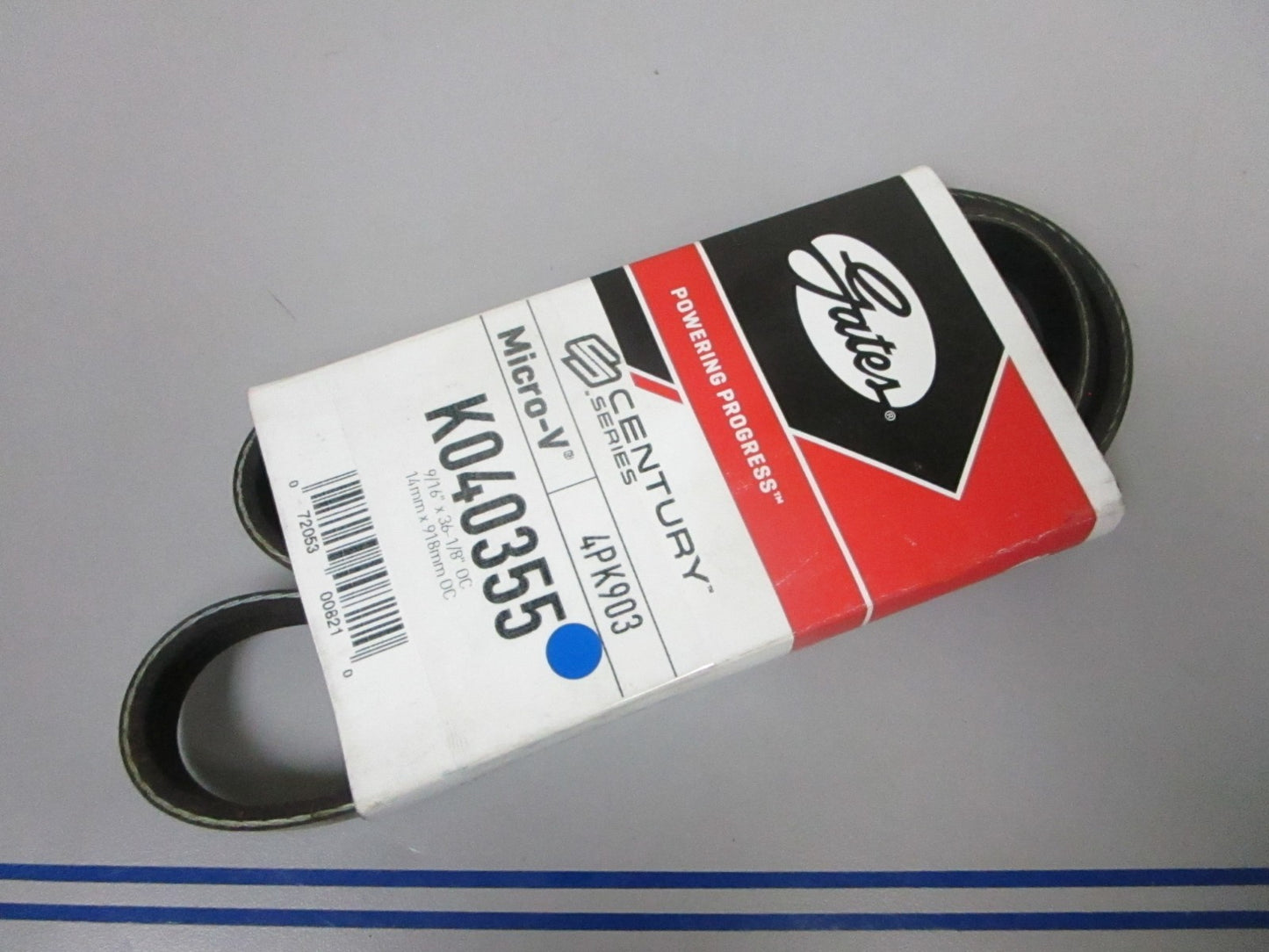 NEW K040355 Gates Micro-V 9/16" x 36 ⅛" Serpentine Belt 0720