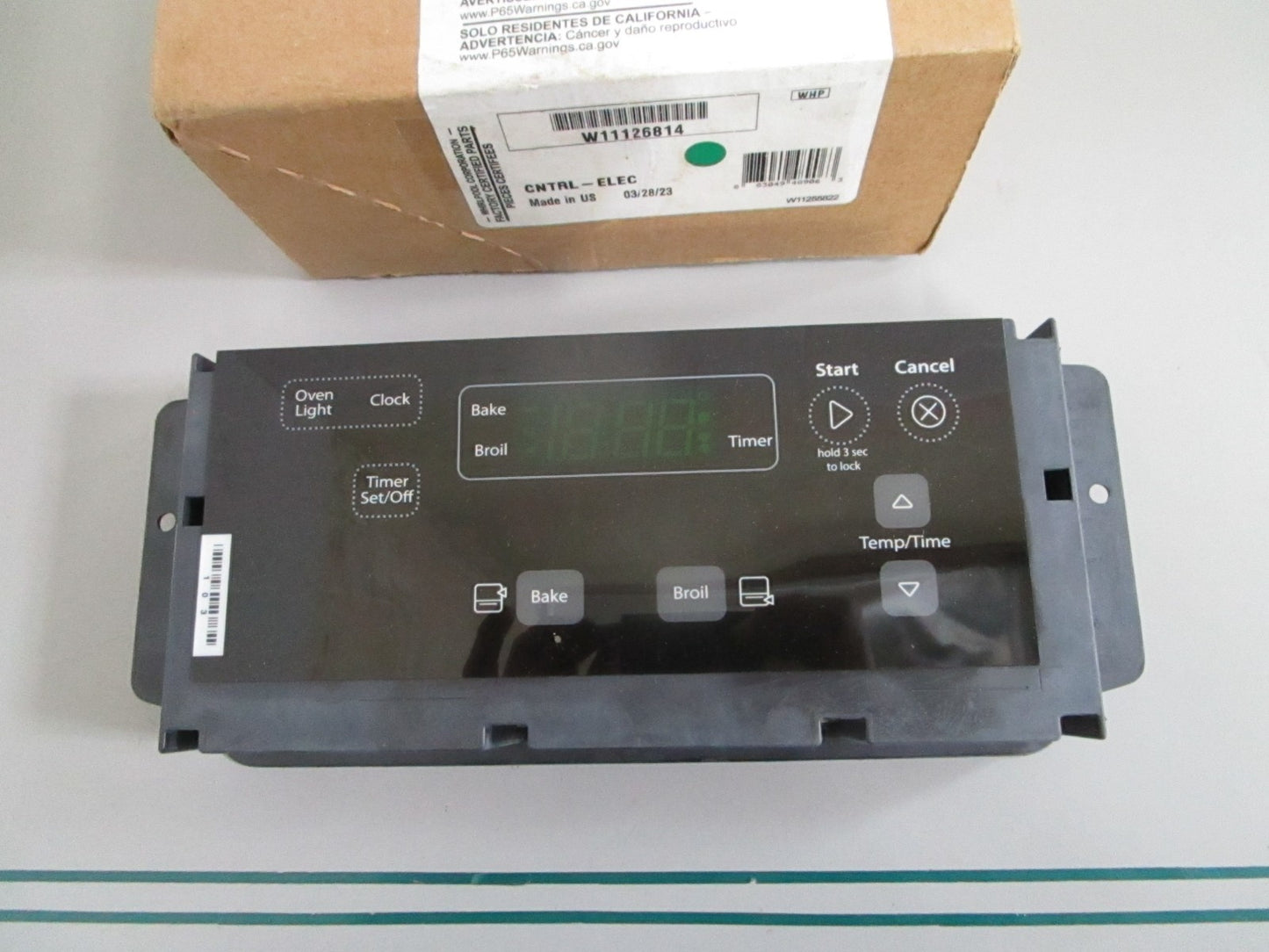 Whirlpool NEW OEM Gas Range Control Board W11126814 NOS Black Factory Part 0820