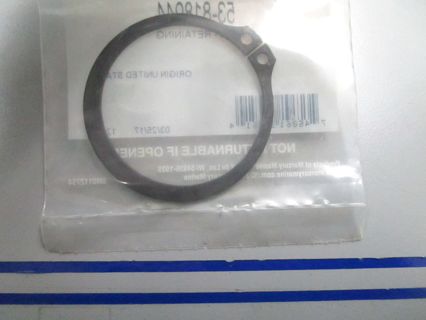 *NEW OEM* 0810 Mercury Quicksilver Retaining Ring 53-818944