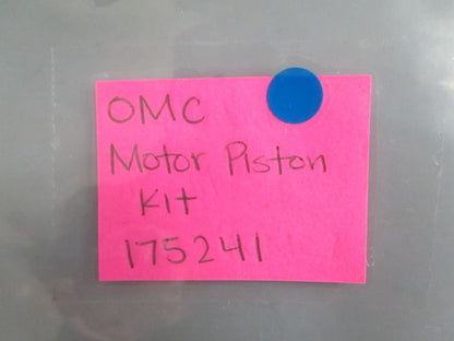 NEW OEM 175241 0175241 OMC Johnson Evinrude Motor Piston Kit 0820