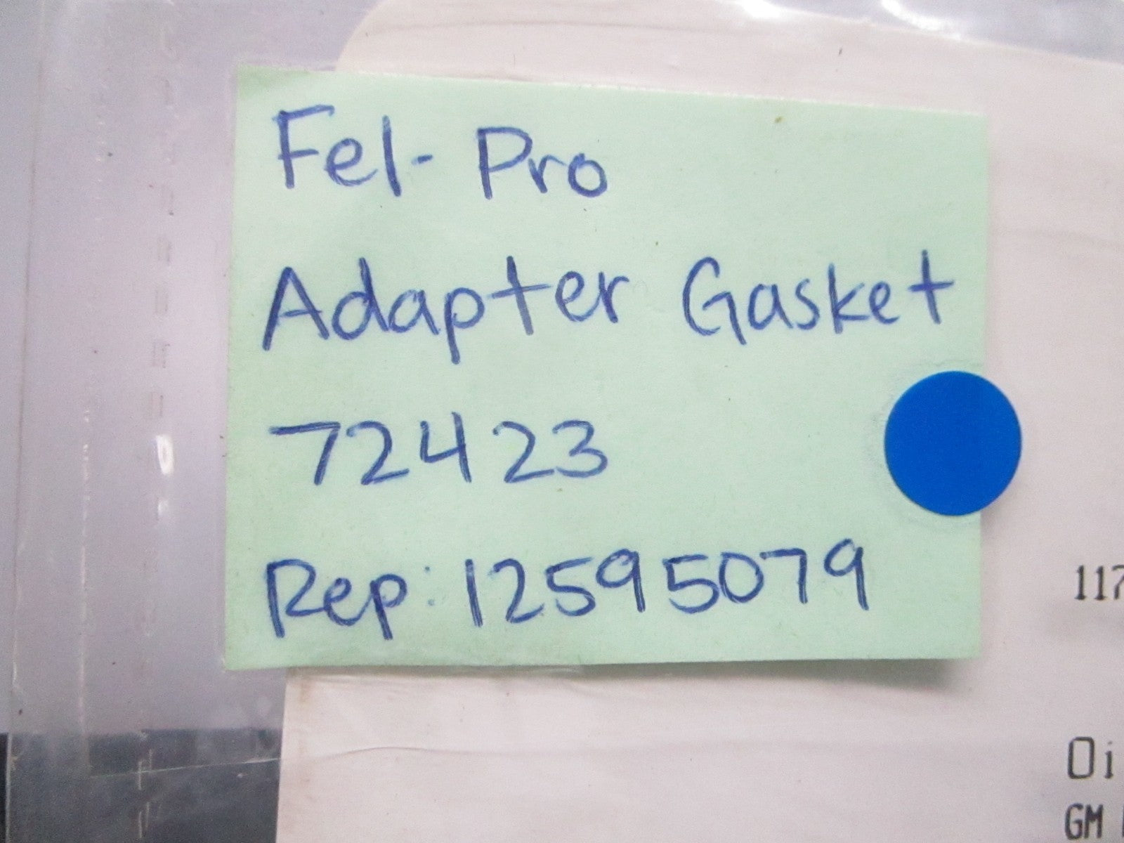 *NEW* 0810 Fel-Pro Adapter Gasket 72423 Replaces: 12595079