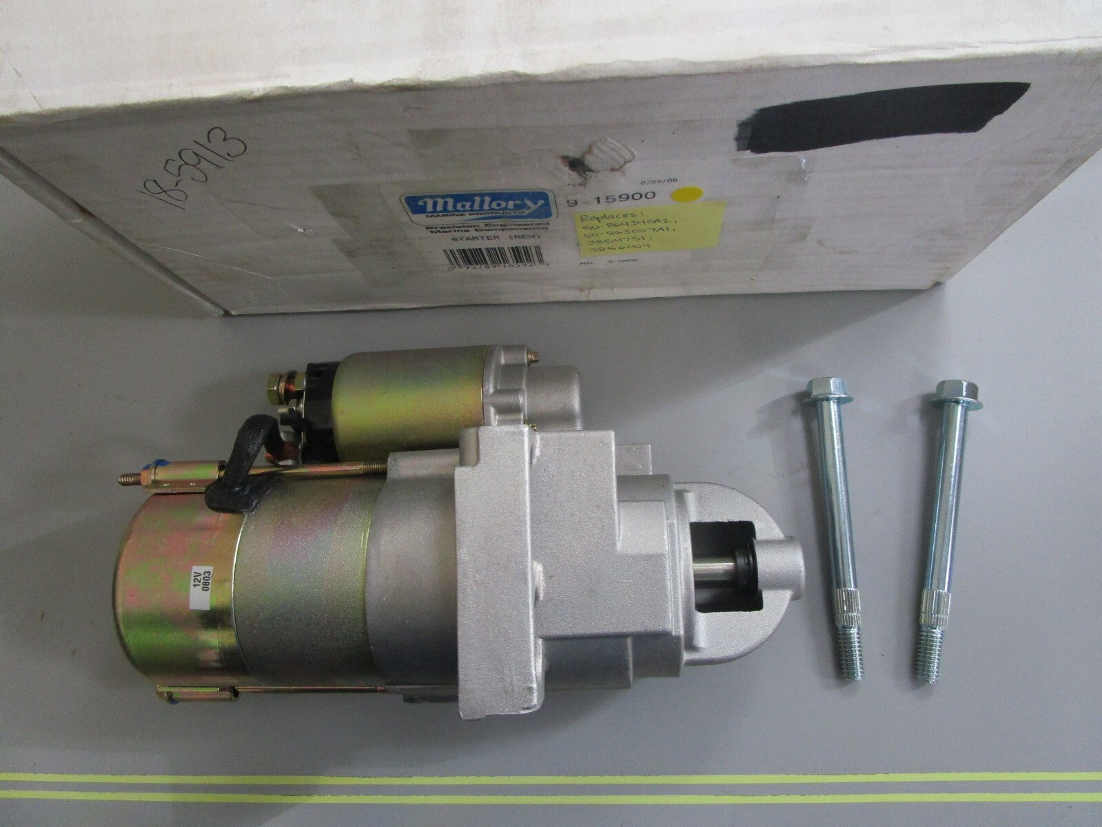*NEW* 0820 Mallory Starter 9-15900 Replaces: 50-864340A2, 50-863007A1, 3854751