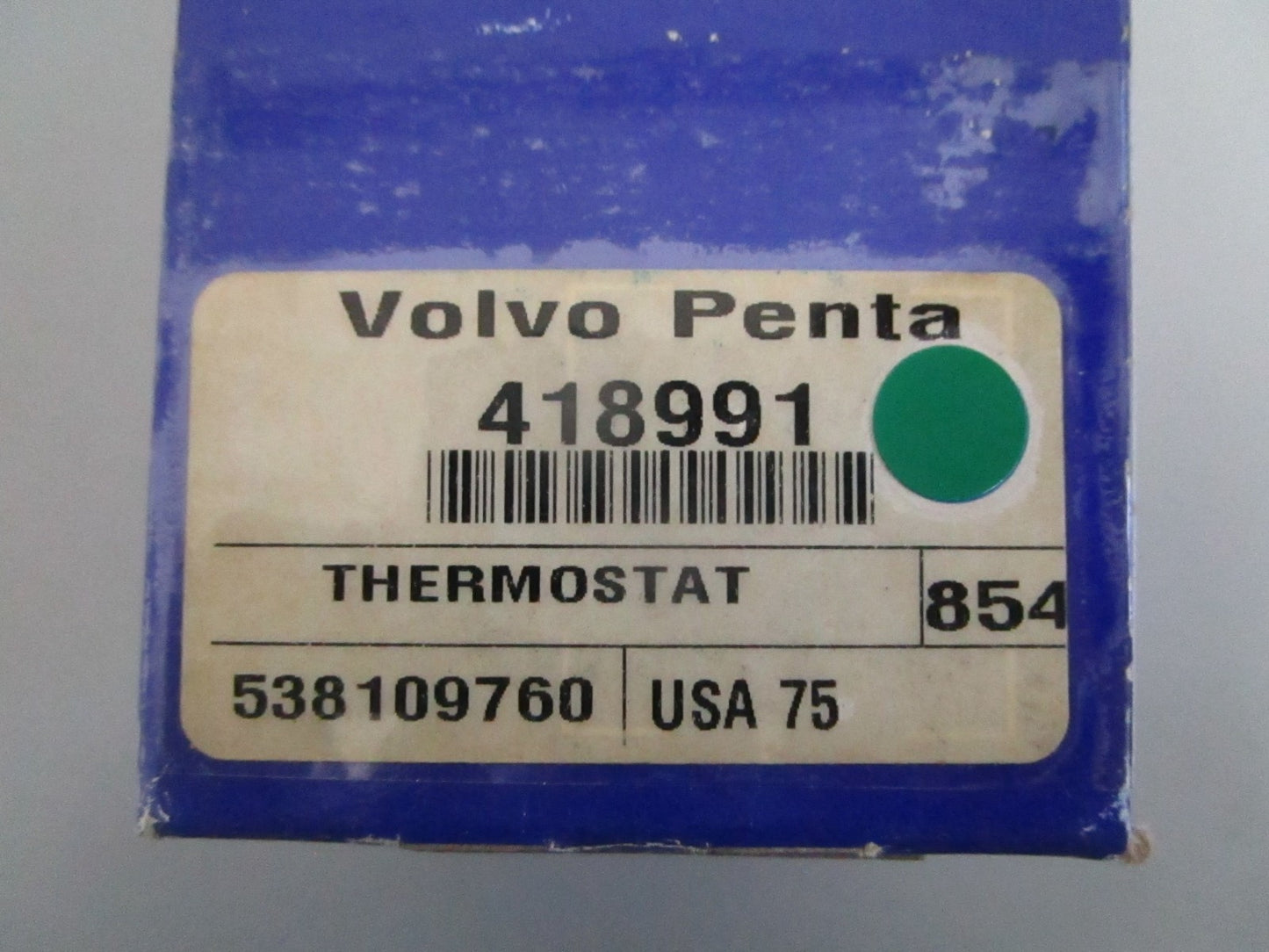 NEW OEM 418991 Volvo Penta Thermostat 0820