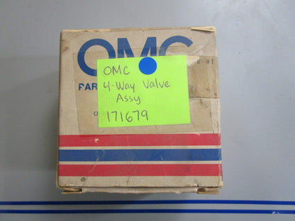 *NEW OEM* 0810 OMC Johnson Evinrude 4-Way Valve Assembly 171679 0171679