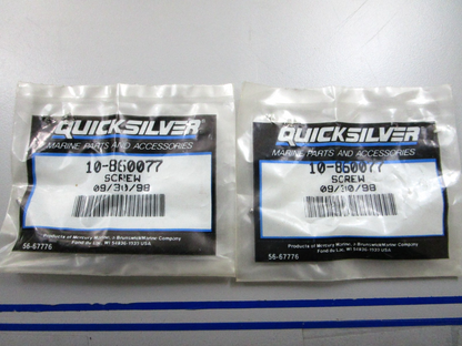 *NEW OEM* (LOT OF 2) 0810 Mercury Quicksilver Screw 10-860077