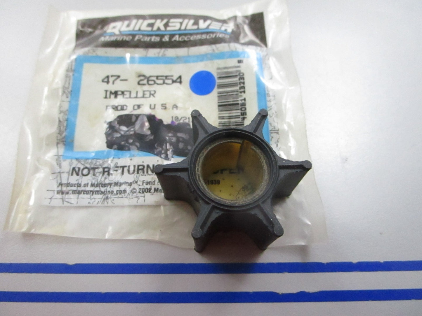 NEW OEM 47-26554 Mercury Quicksilver Impeller 0810