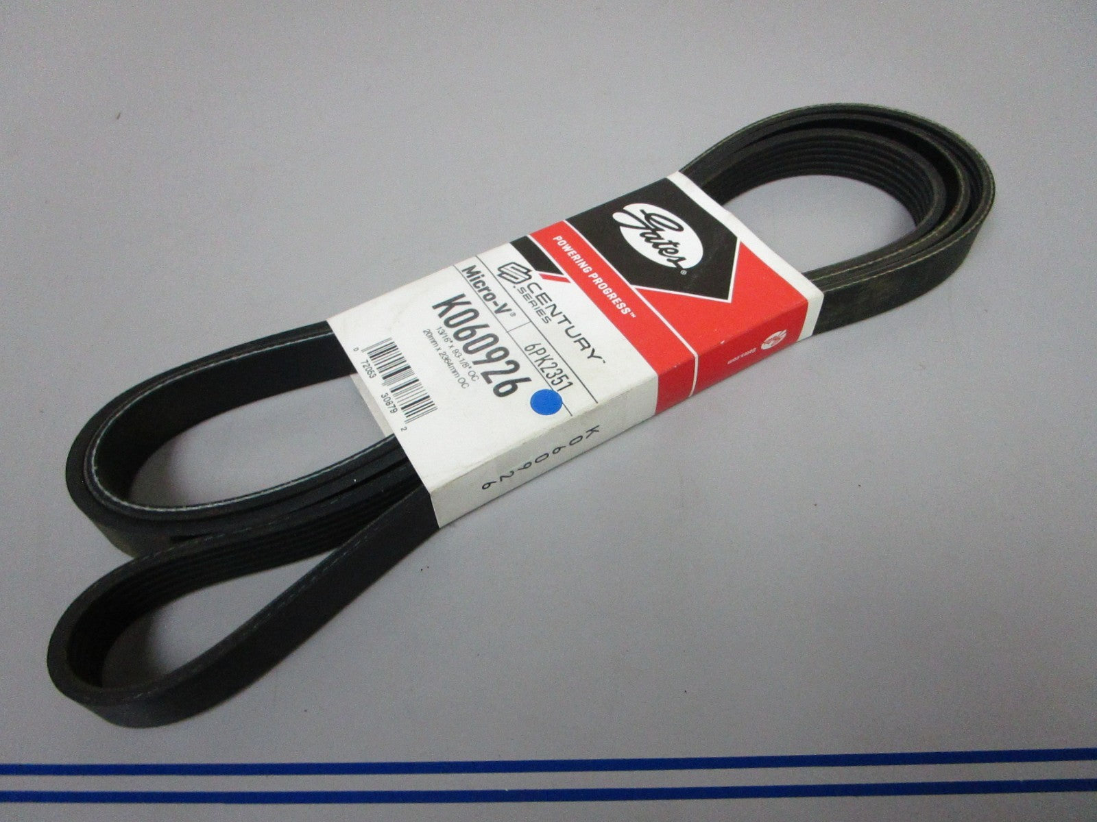 NEW K060926 Gates Micro-V 13/16" x 93 ⅛" Serpentine Belt 0720