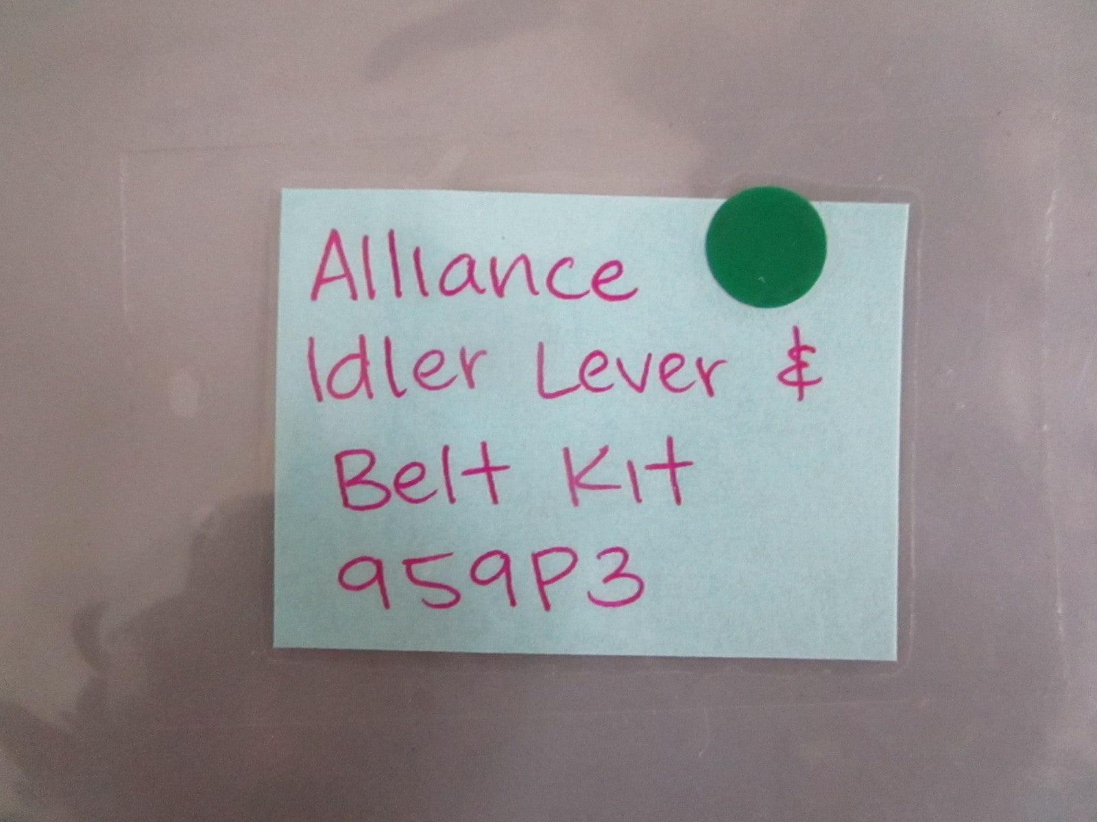 NEW OEM 959P3 Alliance Idler Lever & Belt Kit 0820