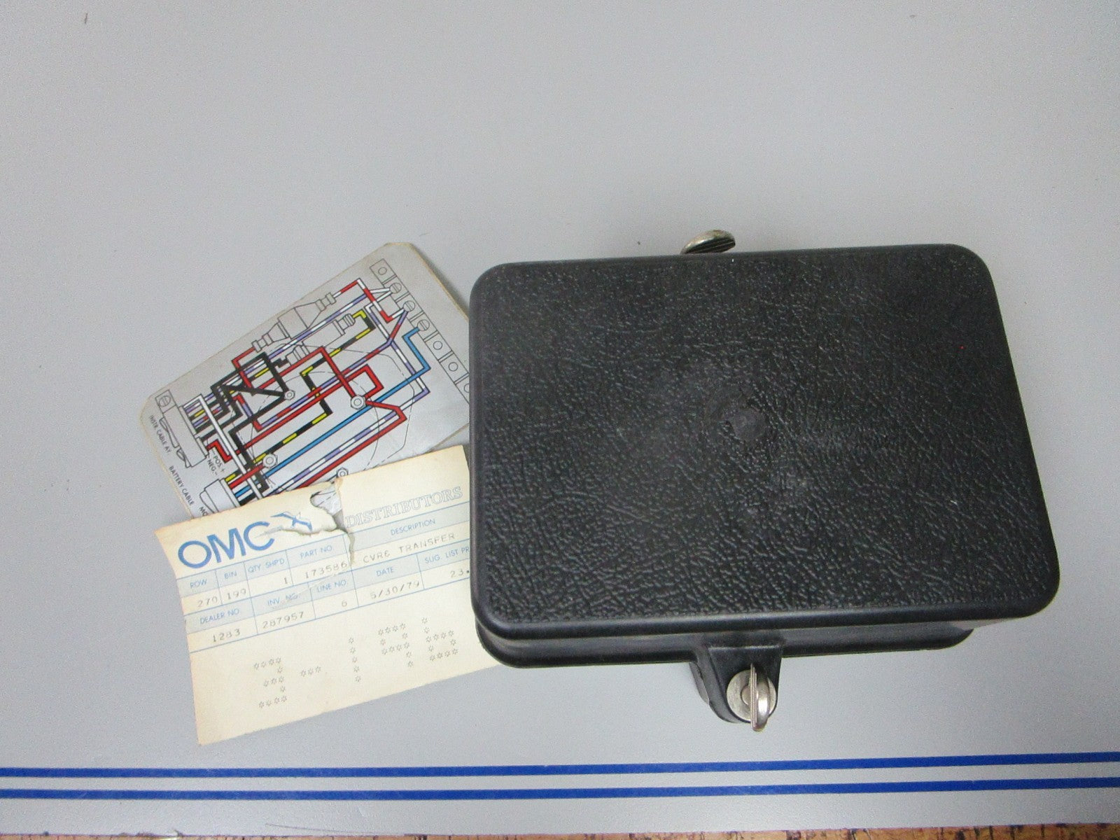 NEW OEM 173586 OMC Johnson Evinrude 78'- 92' Electrical Cover & Transfer Ay 0720