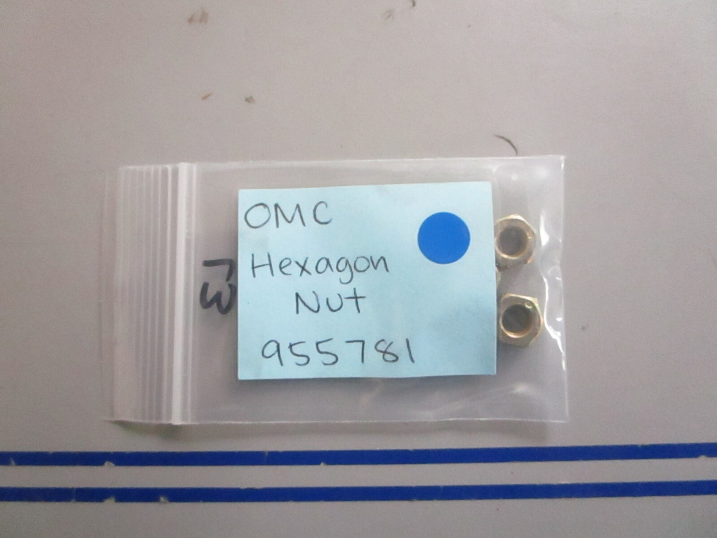 *NEW OEM* (LOT OF 3) 0810 OMC Johnson Evinrude Hexagon Nut 955781 0955781