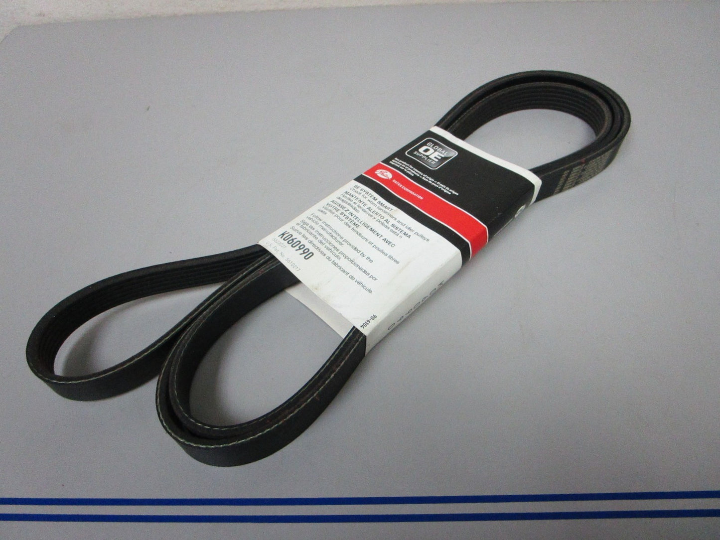NEW K060990 Gates Micro-V Green Stripe 13/16" x 99 ⅝" Serpentine Belt 0720