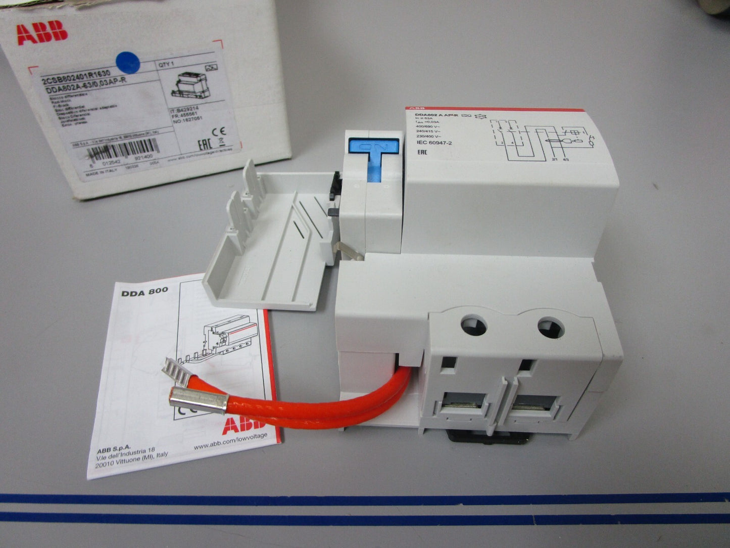 *NEW* 0720 ABB Block DDA802A-63/0.03AP-R