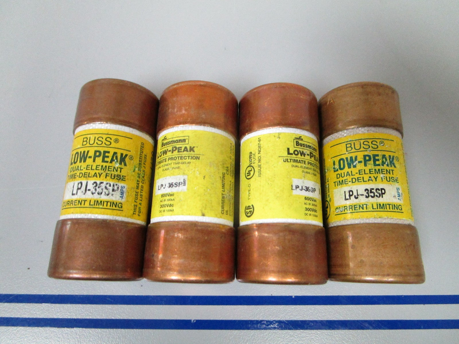 NEW OEM LPJ-35SP Bussman Low-Peak Dual Element Time Delay Class J Fuse (4) 0720