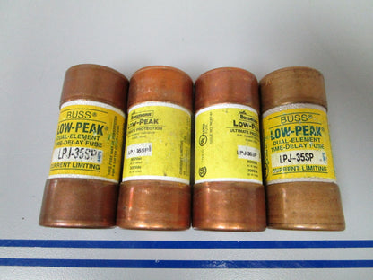 NEW OEM LPJ-35SP Bussman Low-Peak Dual Element Time Delay Class J Fuse (4) 0720