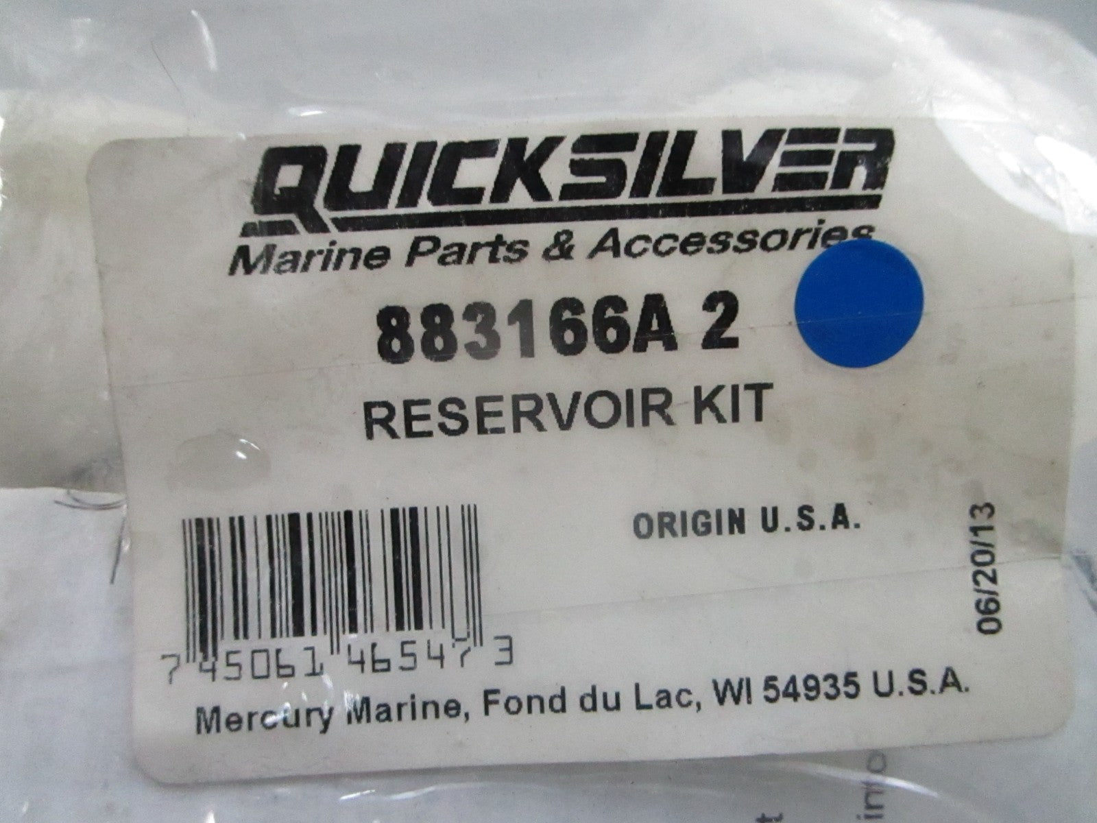 *NEW OEM* 0810 Mercury Quicksilver Reservoir Kit 883166A 2