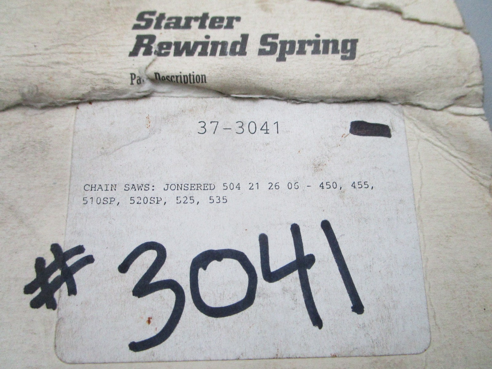 NEW 37-3041 Rotary Starter Rewind Spring 0810