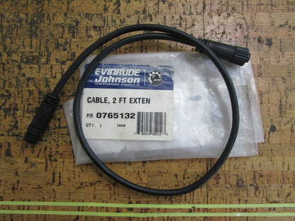 *NEW OEM* 0810 OMC Johnson Evinrude 2 Ft. Extension Cable 765132 0765132