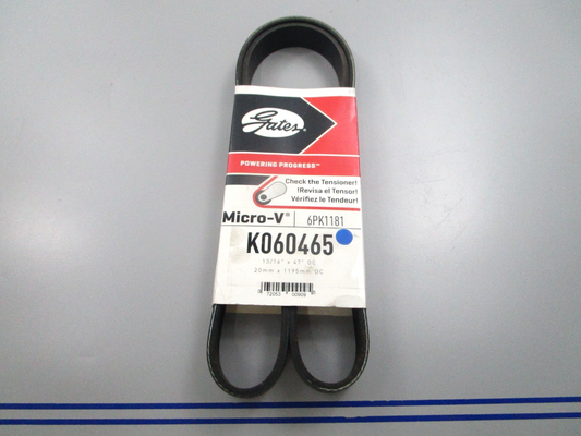 NEW K060465 Gates Micro-V Serpentine Belt 0810