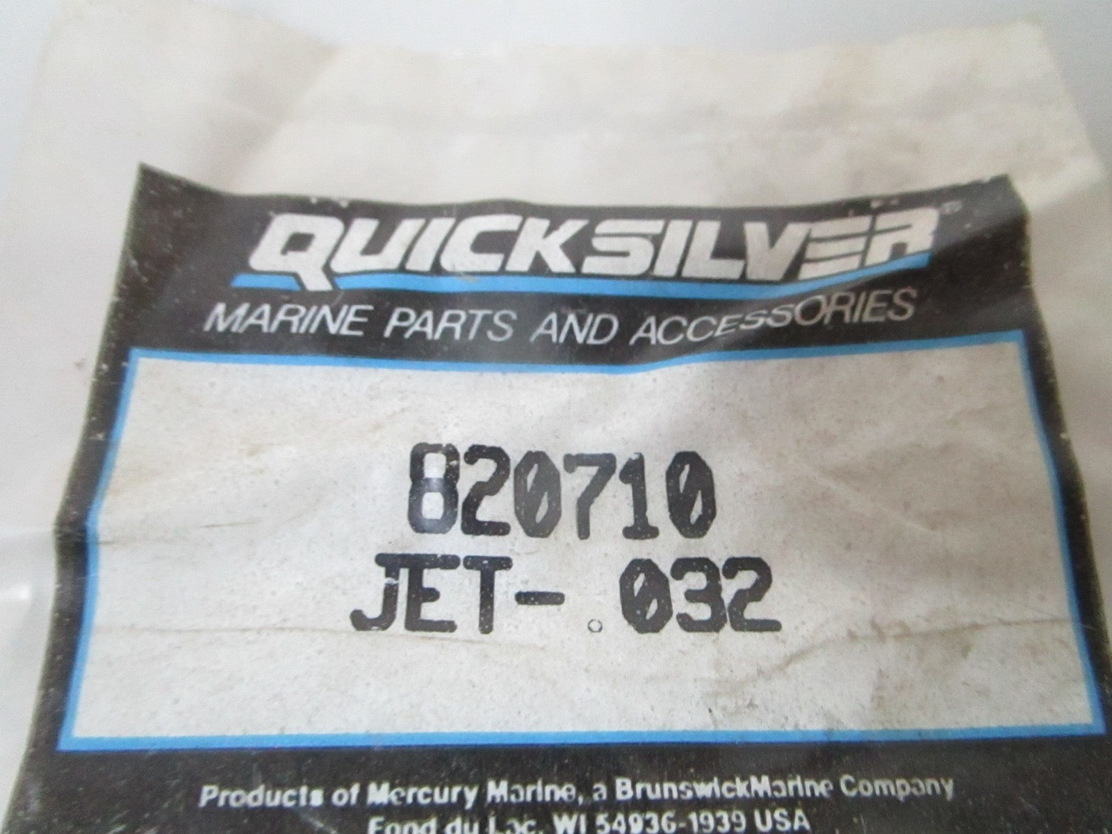 NEW OEM 820710 Mercury Quicksilver .032 Jet 0720