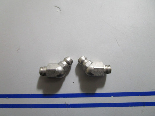*NEW OEM* (LOT OF 2) 0810 OMC Johnson Evinrude 45° Grease Lube Fitting 319253