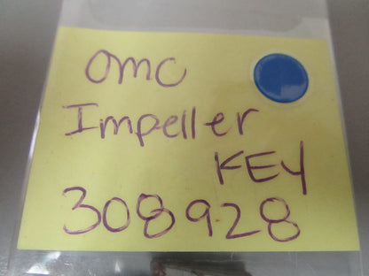 NEW OEM 308928 0308928 OMC Johnson Evinrude Impeller Key 0810