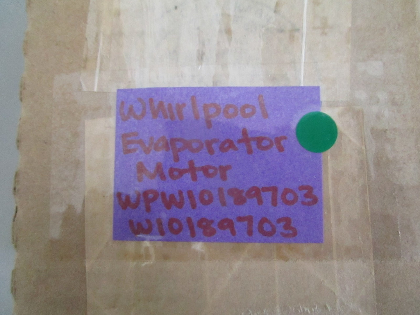NEW OEM WPW10189703 W10189703 Whirlpool Evaporator Motor 0820