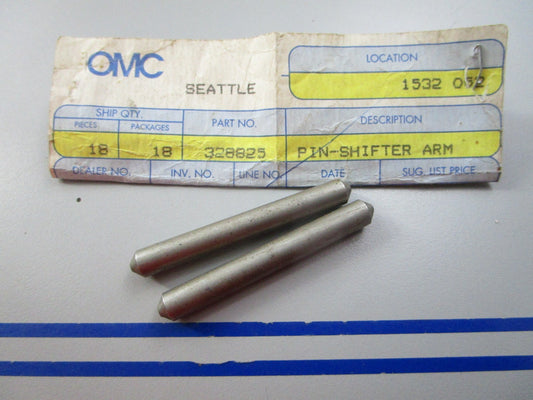 NEW OEM (LOT OF 2) 328825 0328825 OMC Johnson Evinrude Shifter Arm Pin 0810