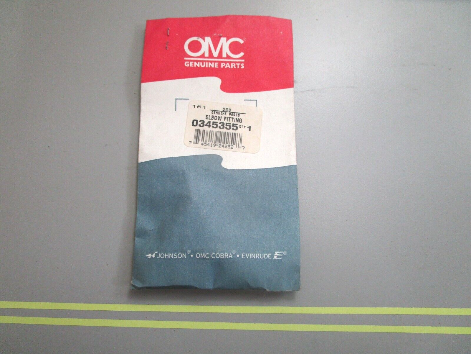 *NEW OEM* 0750 OMC Johnson Evinrude ELBOW FITTING 345354 0345354