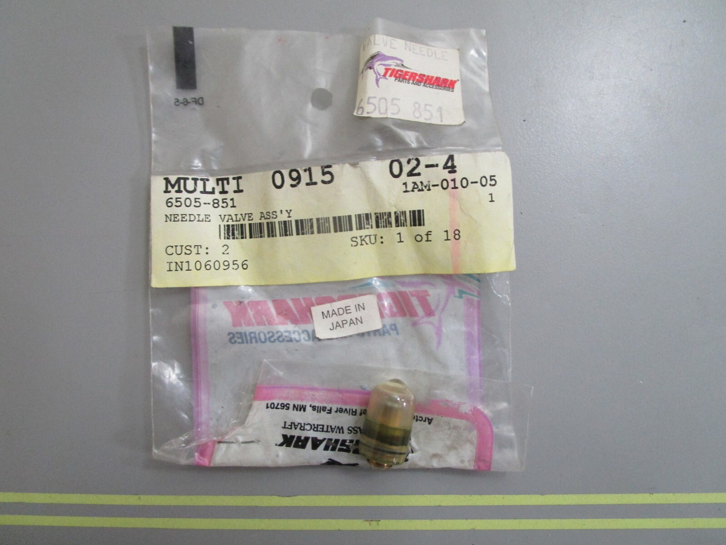 *NEW OEM* 0810 Arctic Cat Tigershark Needle Valve Assembly 6505-851