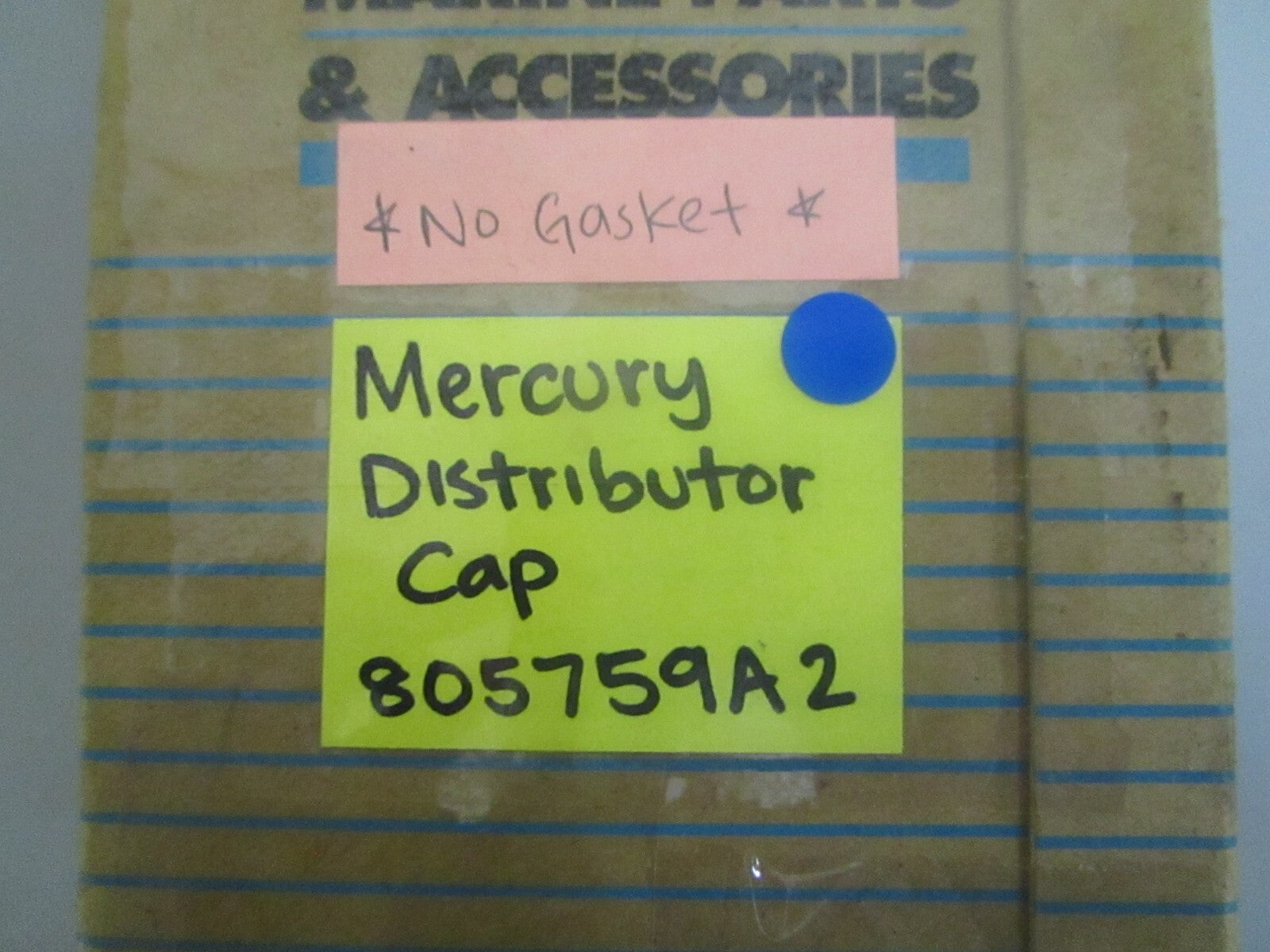 *NEW OEM* 0820 Mercury Quicksilver Distributor Cap 805759A2