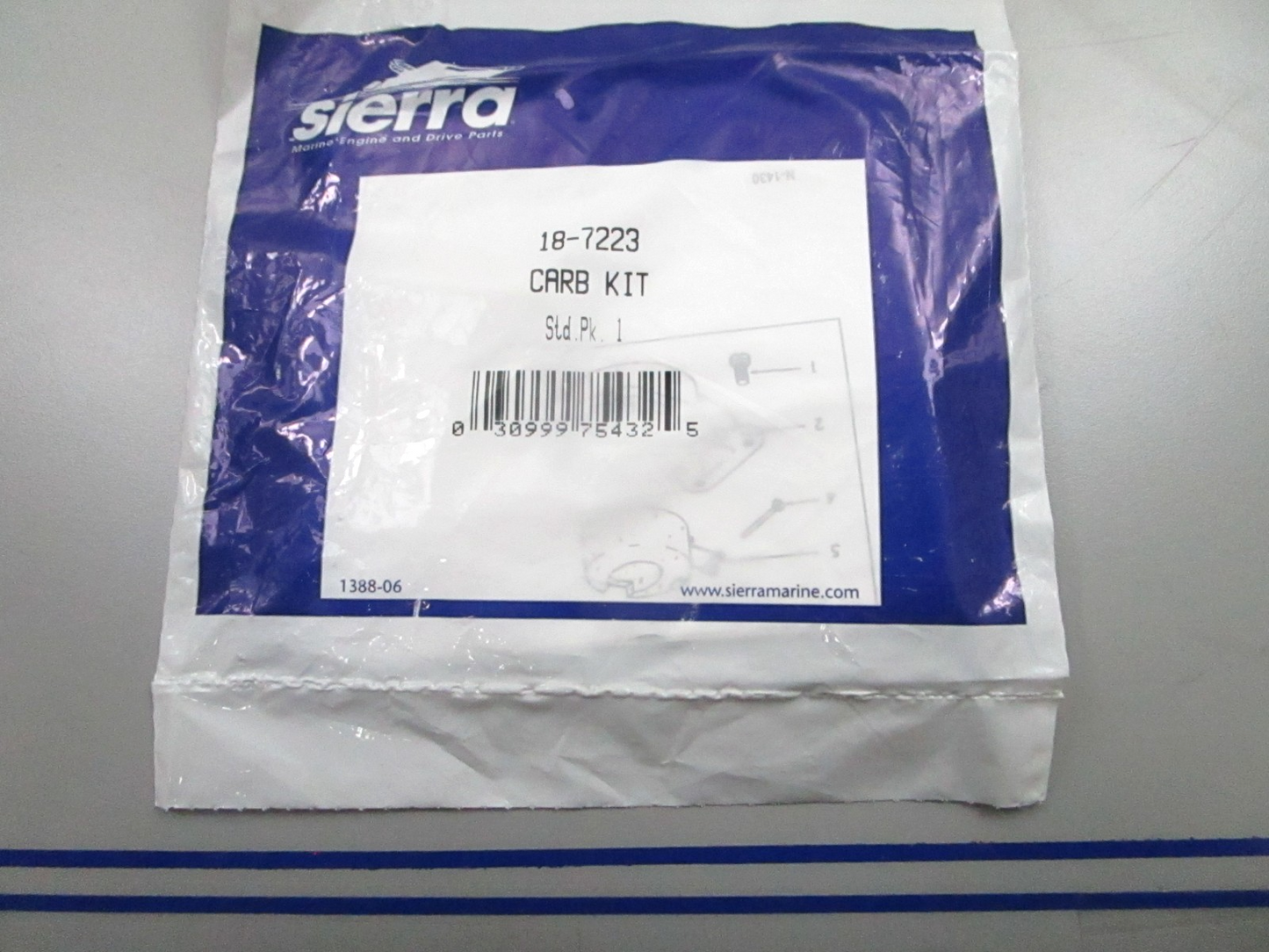 *NEW* 0810 Sierra Carburetor Repair Kit 18-7223 Replaces: 398452 391305