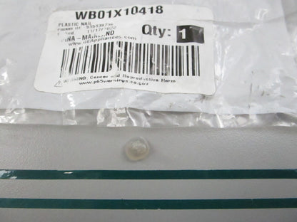 GE NEW OEM Plastic Nail Fastener WB01X10418 Range Oven Stove 0810