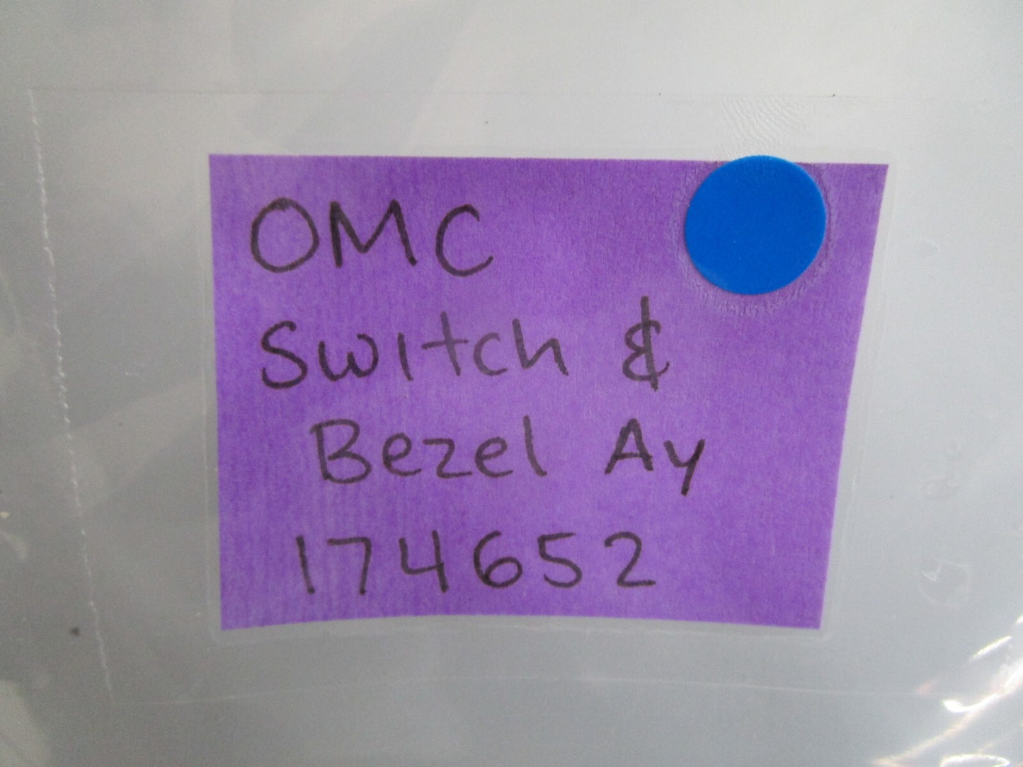 *NEW OEM* 0820 OMC Johnson Evinrude Switch & Bezel Ay 174652 0174652