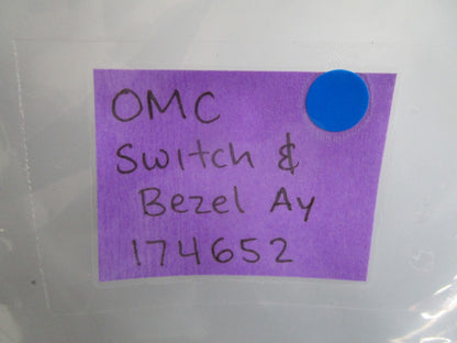 *NEW OEM* 0820 OMC Johnson Evinrude Switch & Bezel Ay 174652 0174652