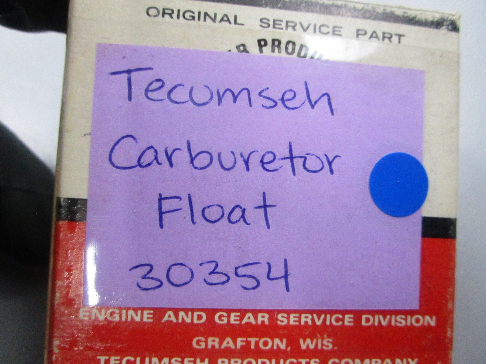 NEW OEM 30354 Tecumseh Carburetor Float 0810
