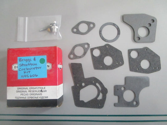 NEW OEM 495606 Briggs & Stratton Carburetor Kit 0820