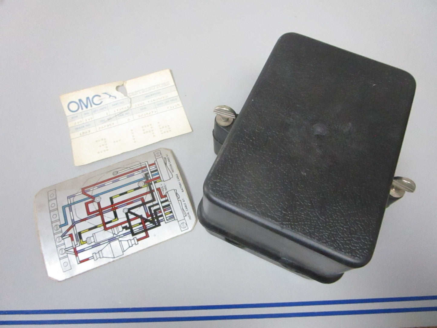 NEW OEM 173586 OMC Johnson Evinrude 78'- 92' Electrical Cover & Transfer Ay 0720