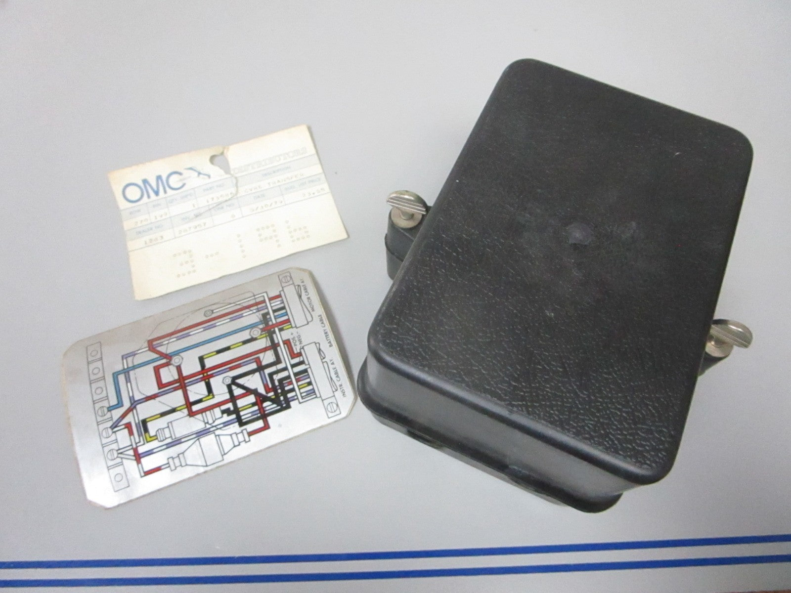 NEW OEM 173586 OMC Johnson Evinrude 78'- 92' Electrical Cover & Transfer Ay 0720